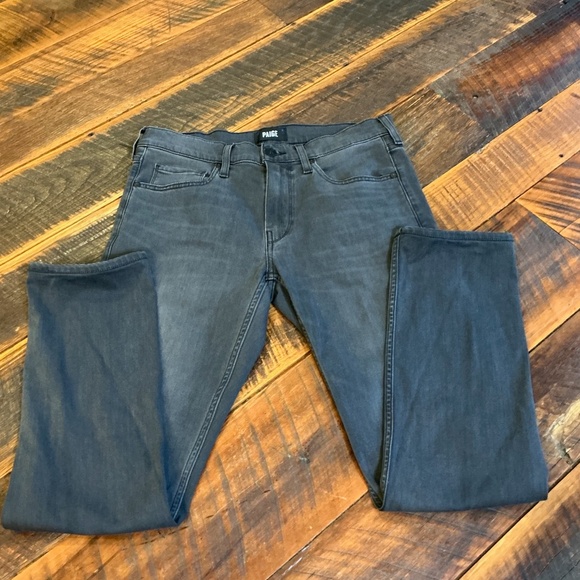 Paige Men’s Straight Leg Jeans Gray Wash Size 31 - Picture 2 of 16
